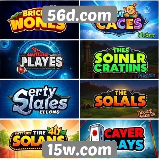 Comparação de jogos populares disponíveis no 56d.com